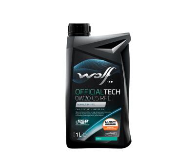 Олива моторна WOLF OFFICIALTECH 0W20 C5 RFE  1л.