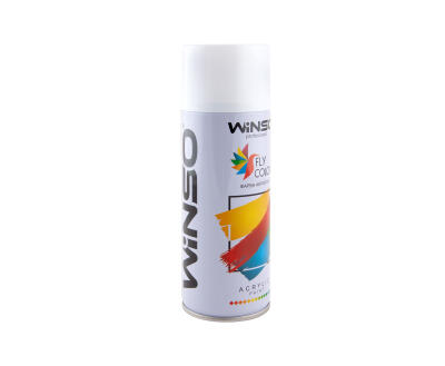 Фарба акрилова,Spray 450ml.,бежево-білий,(TRAFFIC WHITE/RAL9016),12шт/уп.