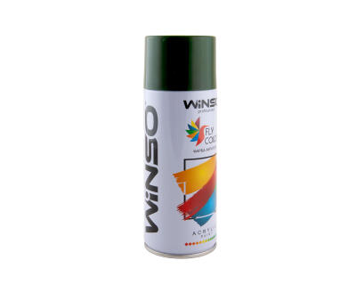 Фарба акрилова,Spray 450ml.,темно-зелений,(MOSS GREEN/RAL6005),12шт/уп.
