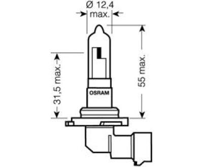 9005-BLI OSRAM ЛАМПА HB3 12V 60W P20d BLI STANDARD