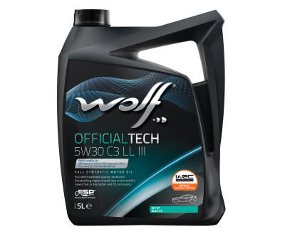 Олива моторна WOLF OFFICIALTECH 5W30 C3 LL III  5л.