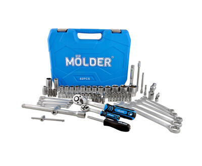 Професійний набір інструментів в кейсі MÖLDER 1/2", 1/4" 72 T, CR-V, 82 од.