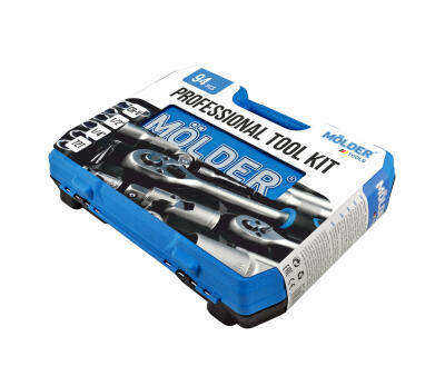 Професійний набір інструментів в кейсі MÖLDER 1/2", 1/4" 72 T, CR-V, 94 од.