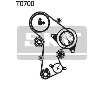 VKMC 01148-2 SKF - Насос охолоджуючої рідини + комплект зубчатого ремня
