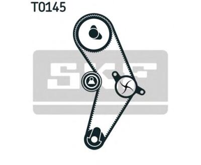 VKMC 02206-2 SKF - Насос охолоджуючої рідини + комплект зубчатого ремня