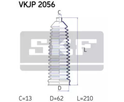 VKJP 2056 SKF - Пильовик привідного валу