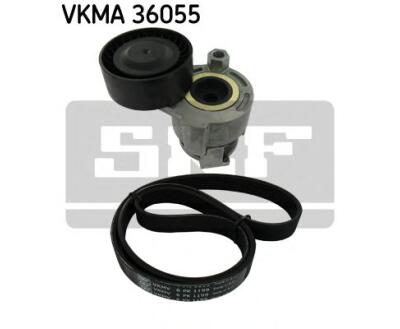 VKMA 36055 SKF Комплект поликлинових ременів (з роликами)
