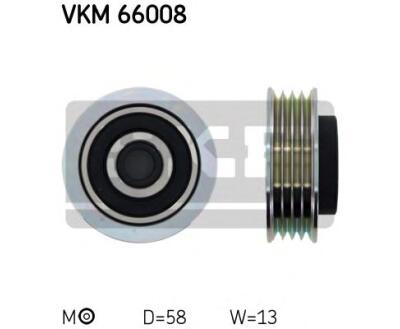 VKM 66008 SKF Ролик модуля натягувача ременя