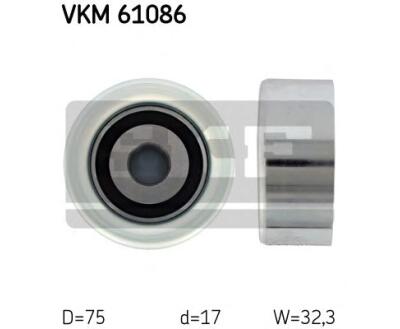 VKM 61086 SKF Ролик модуля натягувача ременя