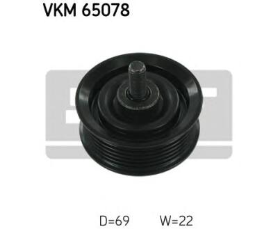 VKM 65078 SKF Обводний ролик
