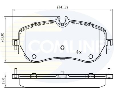 CBP02387 Comline - Гальмівні колодки до дисків