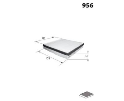 EKR7503 Фільтр салону (Mecafilter) ( аналог E933LC/)