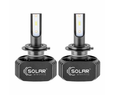 SOLAR Лампа LED H7 LED 12/24V 40W 5000Lm 6000K, CSP1860 2шт. (50шт.)