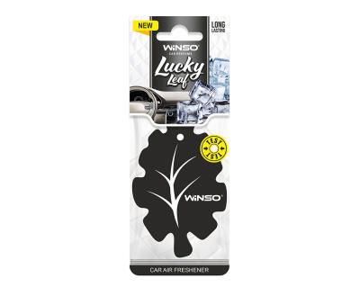 Освіжувач повітря WINSO Lucky Leaf, целюлозний ароматизатор, Black Ice (50шт/ящ.)