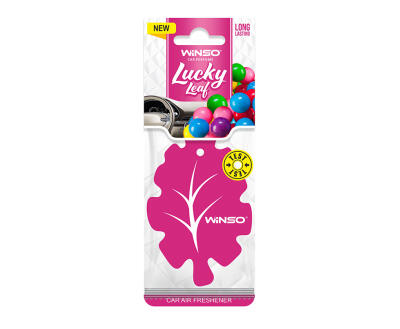 Освіжувач повітря WINSO Lucky Leaf, целюлозний ароматизатор, Bubble Gum (50шт/ящ.)