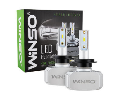LED H7 12/24V потужність 40Вт, світловий потік 5000Лм., температура 6000K, CSP Chip