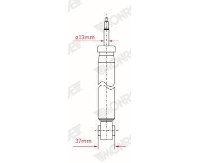 G1057 Monroe Амортизатор задній газов.