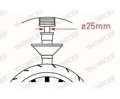 V4512 Monroe Амортизатор GAS передній