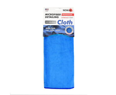 Професійна ганчірка з мікрофібри "For Detaling ultra-soft", NOWAX, 40х40см, синя