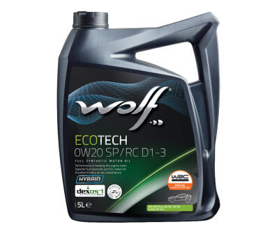 Олива моторна WOLF ECOTECH 0W20 SP/RC D1-3  5л.