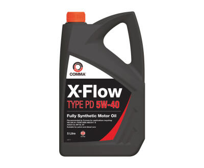 Моторне масло Comma  X-FLOW TYPE PD 5W40 5л (4шт/уп)