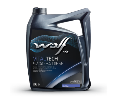Олива моторна WOLF VITALTECH 5W40 B4 DIESEL  5л.