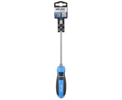 MOLDER Викрутка  шліцева, ударна з шестигранною опорою, SL6x150mm (12шт/уп)