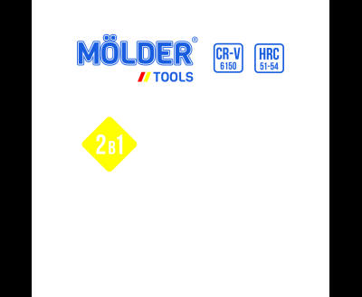 MOLDER Викрутка зі змінними насадками, 2 в 1 (12шт/уп)