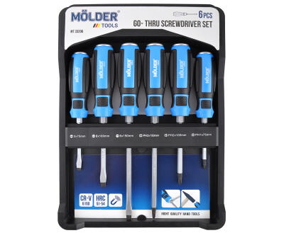 MOLDER Набір викруток ударних з шестигранною опорою, 6 шт (6шт/уп)