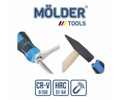 MOLDER Набір викруток ударних з шестигранною опорою, 6 шт (6шт/уп)