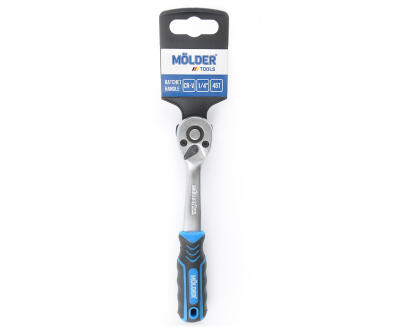 MOLDER Тріскачка Molder, Cr-V, 1/4" 45T, двокомпонентна, ергономічна ручка (10шт/уп)