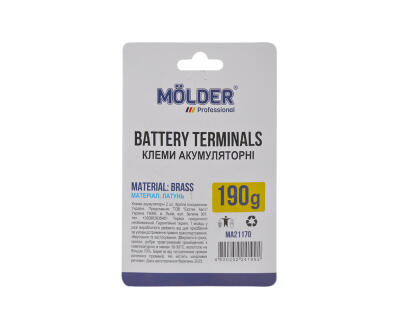 MOLDER Клеми акумуляторні адаптер М-10, латунь, 190гр., (2шт)