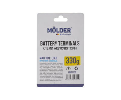 MOLDER Клеми акумуляторні свинець, 330гр., (2шт)