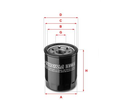 S 3265 R SOFIMA Фільтр оливи