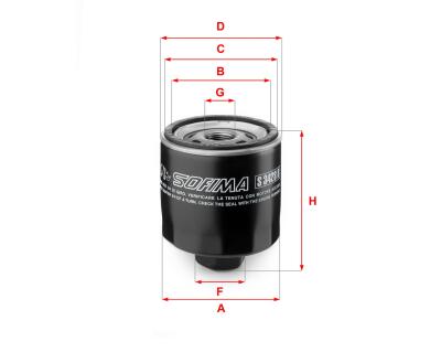 S 3428 R SOFIMA Фільтр оливи