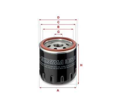S 3575 R SOFIMA Фільтр оливи