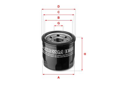 S 3616 R SOFIMA Фільтр оливи