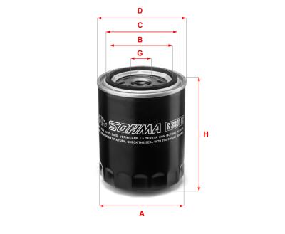 S 3801 R SOFIMA Фільтр оливи