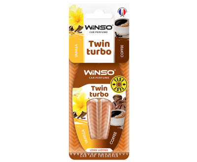 Освіжувач повітря з подвійною капсулою Twin Turbo - Vanilla & Coffee,(30шт./уп.)