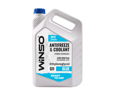 ANTIFREEZE & COOLANT WINSO BLUE G11 Антифриз - 35С 4,1kg (4шт/ящ)